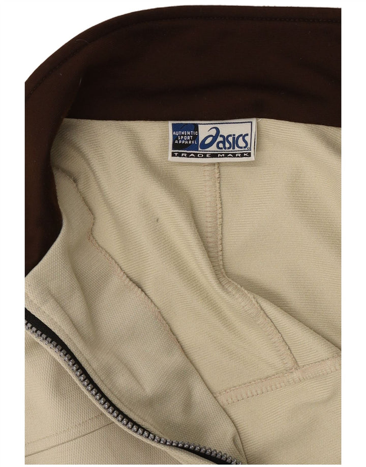 Asics Herren-Trainingsanzug-Top-Jacke, Mittelkhaki
