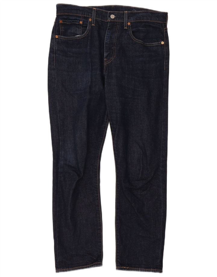 Levi's Damen 502 Straight Jeans W32 L30 Marineblau