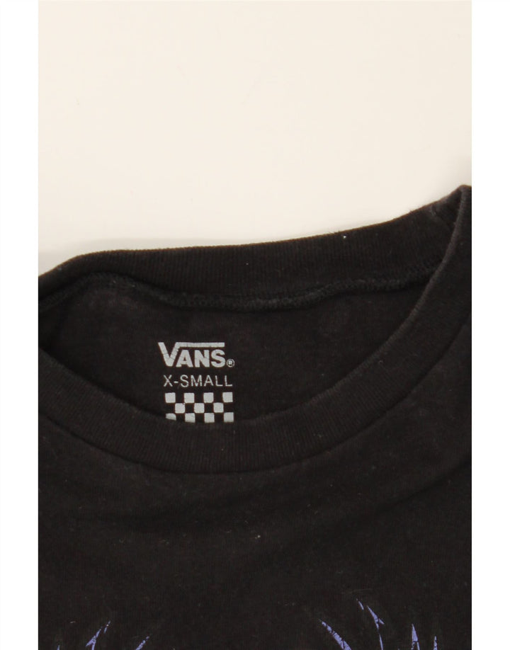 VANS Mens Graphic T-Shirt Top XS Black Vintage Vans and Second-Hand Vans from Messina Hembry 
