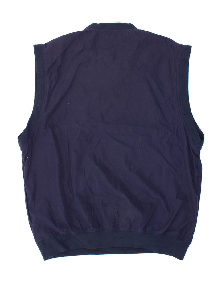 EDDIE BAUER Mens Sleeveless Pullover Tracksuit Top Medium Navy Blue Vintage Eddie Bauer and Second-Hand Eddie Bauer from Messina Hembry 