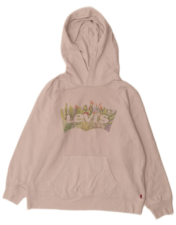 Levi's Herren-Kapuzenpullover mit Grafik, mittelbeige Baumwolle