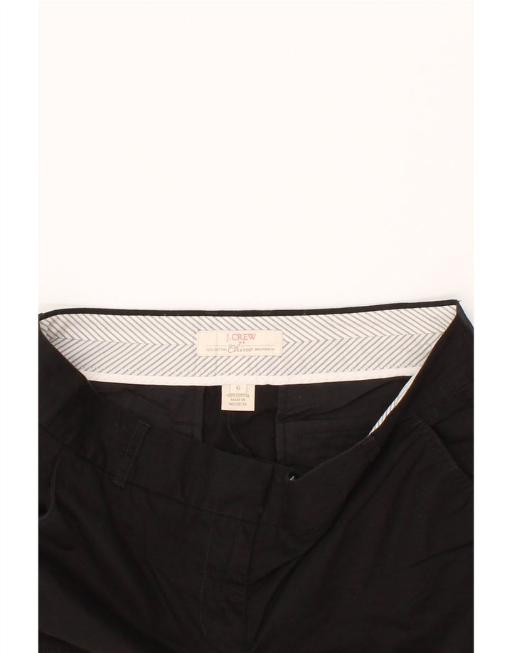 J. CREW Womens Broken In Chino Shorts US 6 Medium W30 Black Cotton Vintage J. Crew and Second-Hand J. Crew from Messina Hembry 