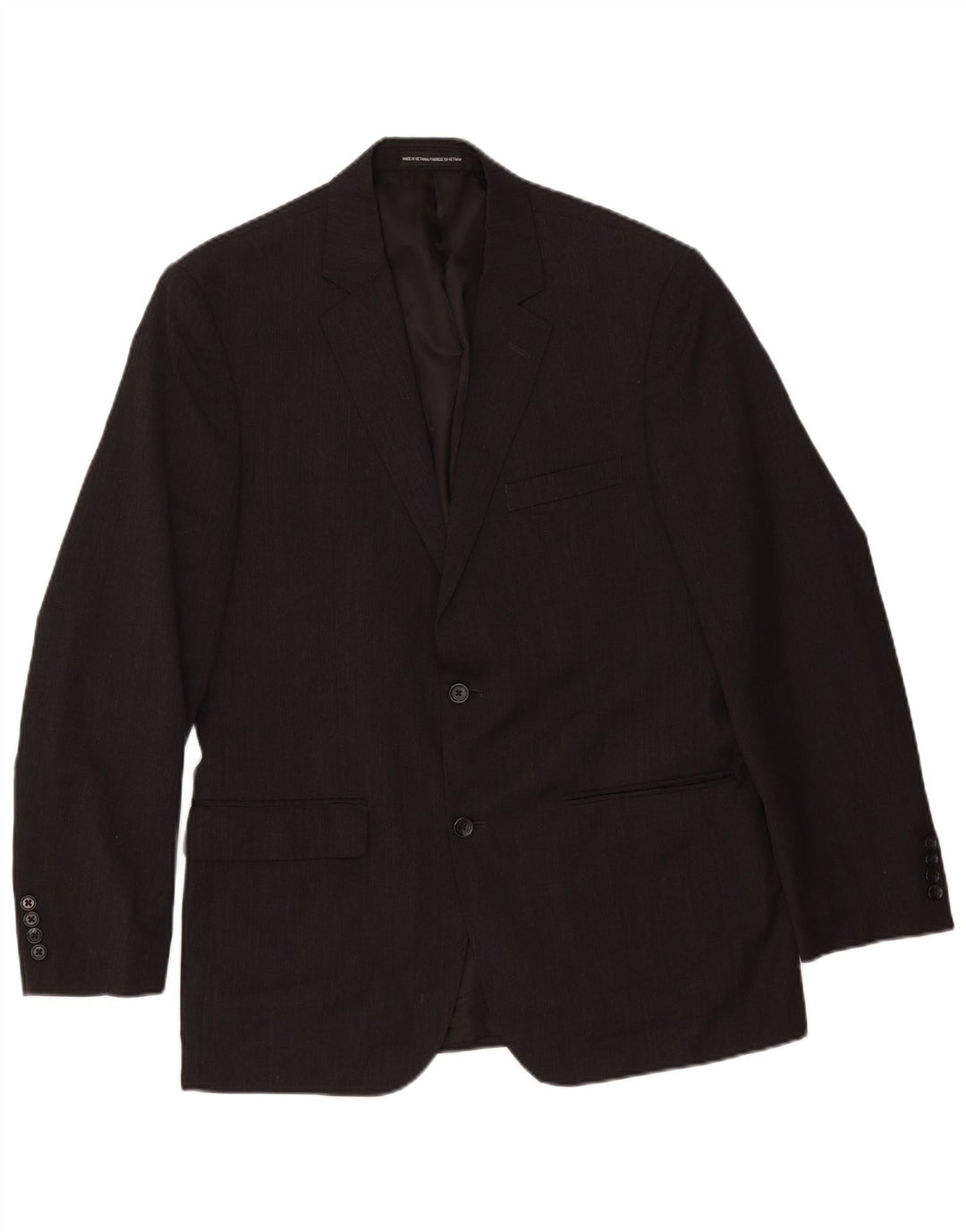 Tommy Hilfiger Herren-Blazer mit 2 Knöpfen, Gr. 40, groß, graue Wolle, klassisch