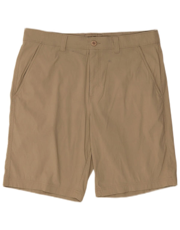 EDDIE BAUER Herren Chino-Shorts W35 Large Beige Nylon