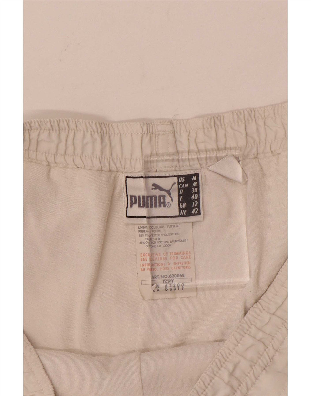 Puma Damen Sportshorts UK 12 Mittelweißes Polyester