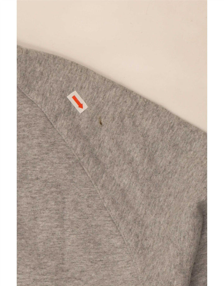 Adidas Herren-Sweatshirt-Pullover, große, grau gefleckte Baumwolle