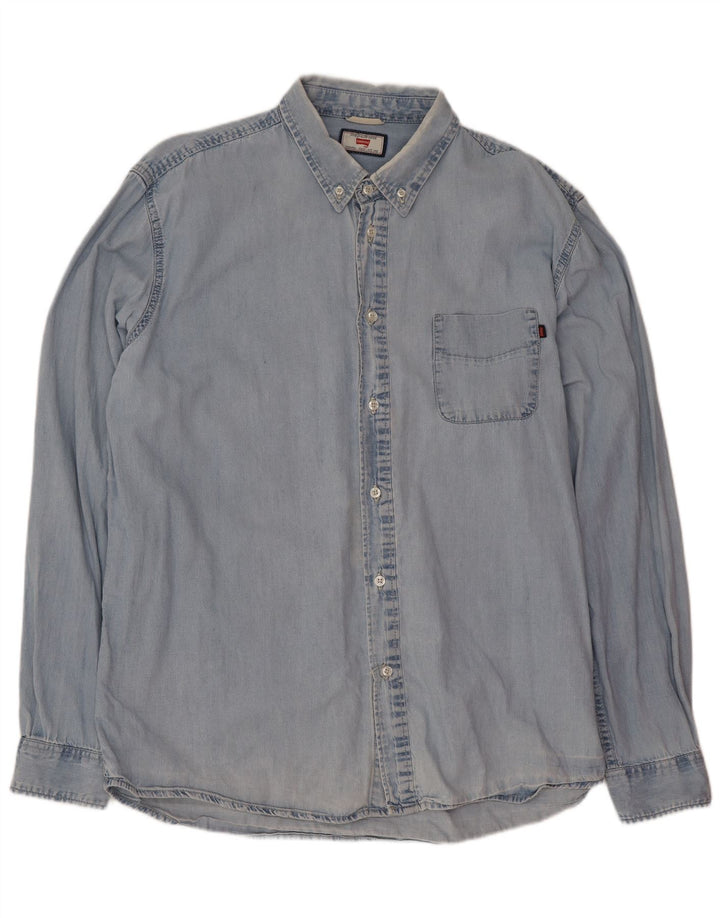 Carrera Herren Jeanshemd XL Blau Baumwolle