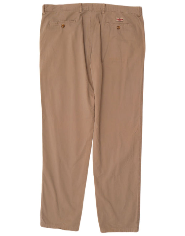Pierre Cardin Herren gerade Chinohose EU 54 2XL W40 L34 Beige Baumwolle