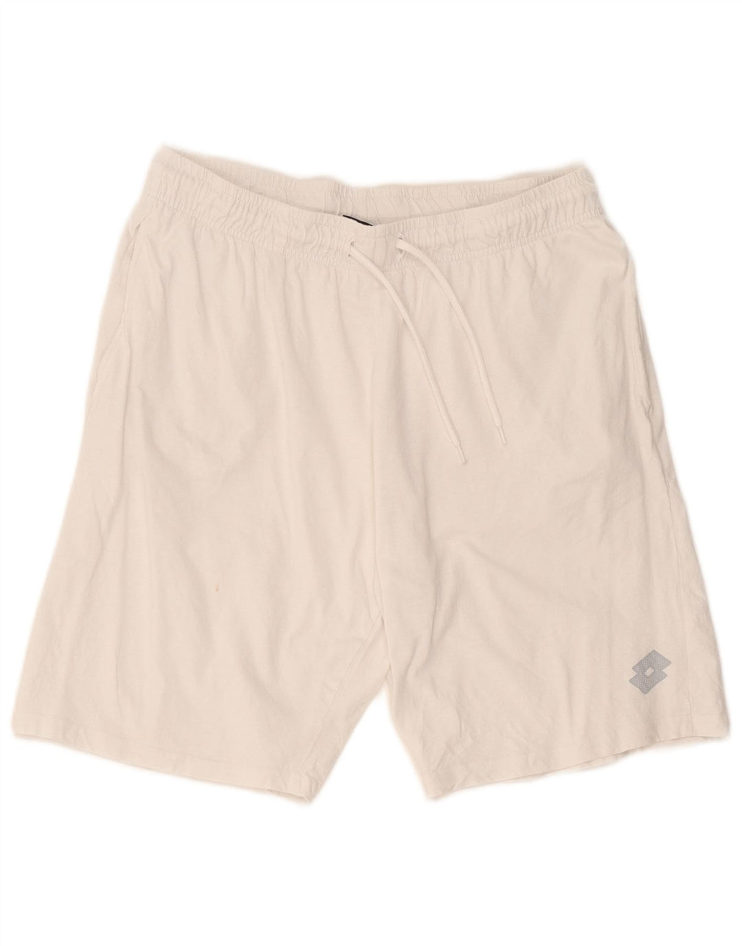 Lotto Herren-Sportshorts, groß, aus weißer Baumwolle