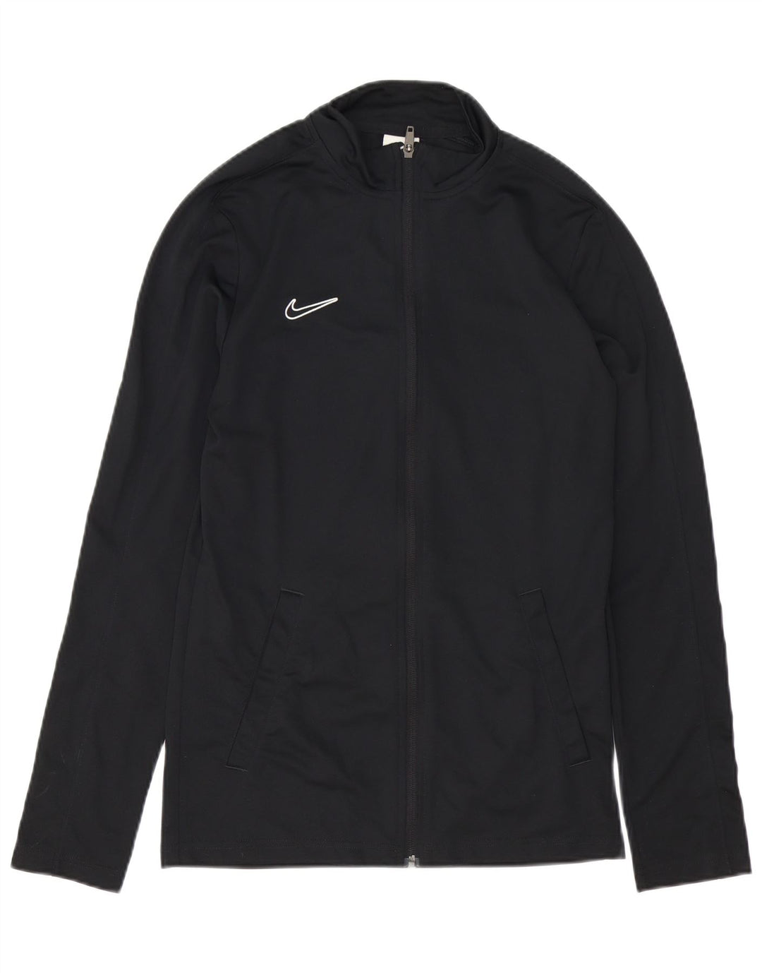 Nike Herren Dri Fit Slim Fit Trainingsanzug Top Jacke Small Schwarz Polyester