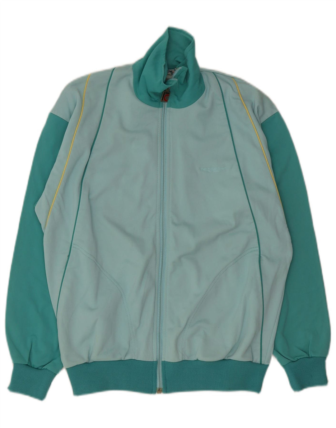 Campagnolo Herren-Trainingsanzug-Oberteiljacke IT 48 Mittelgrüner Farbblock