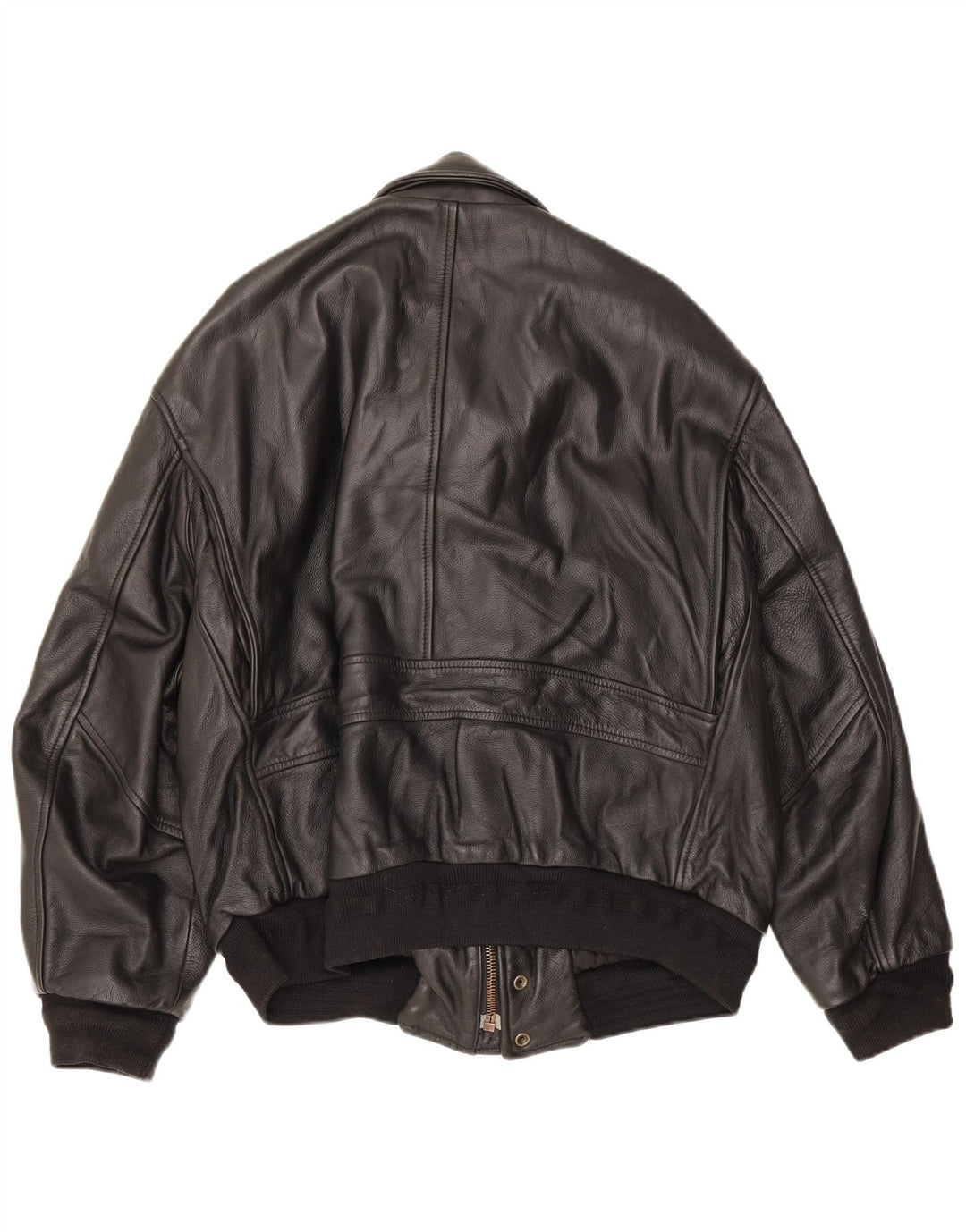 Vintage Herren Lederjacke UK 42 XL Schwarz