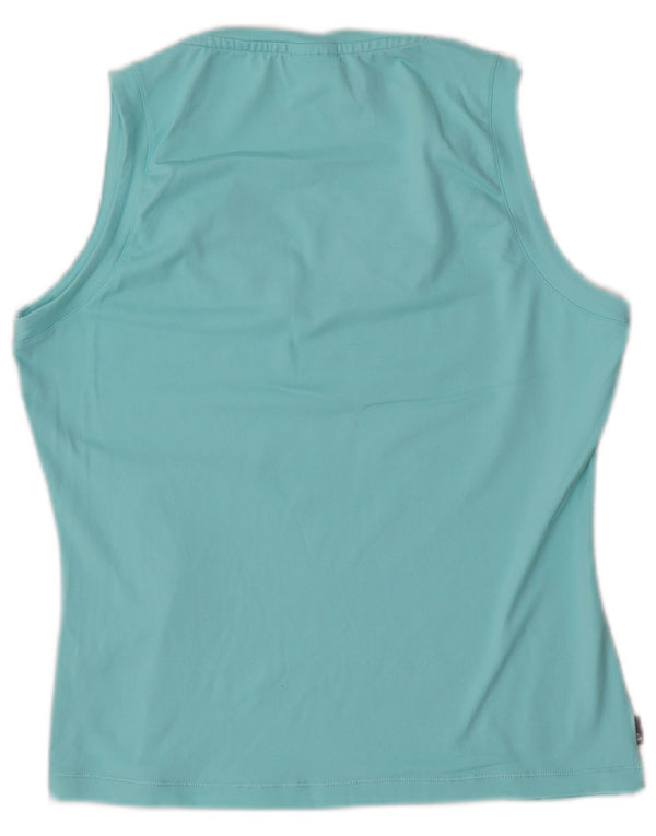 Adidas Damen Crop Vest Top UK 16 Large Türkis