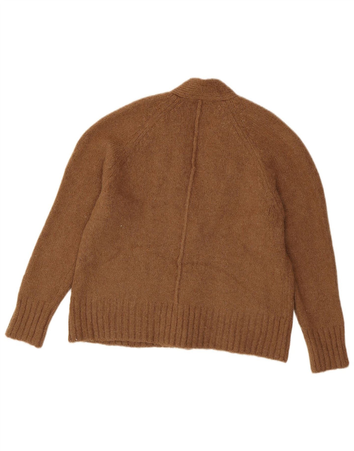 ZARA Damen-Strickjacke in Übergröße, Gr. 10, Größe S, Braun