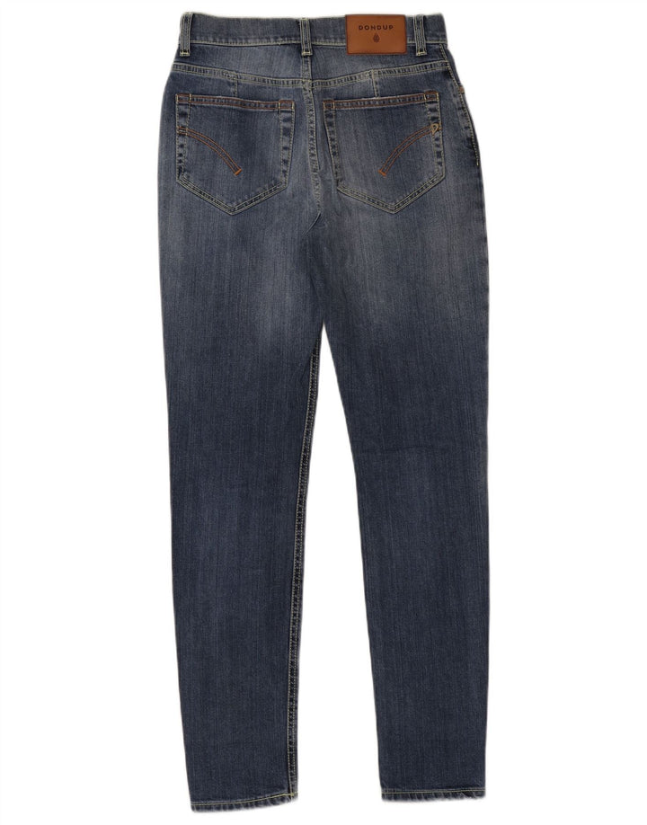 Dondup Damen Distressed Skinny Jeans W27 L29 Blaue Baumwolle