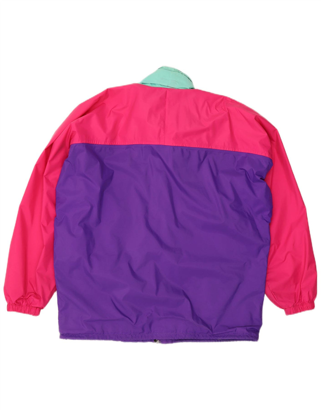 K-Way Herren-Regenjacke, UK 40, groß, mehrfarbig, Colourblock-Polyamid