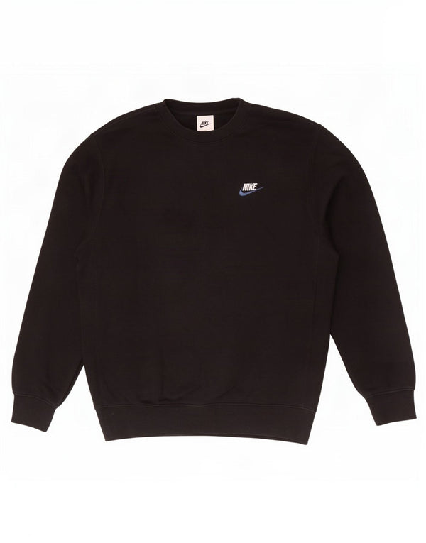 Nike Herren-Sweatshirt-Pullover, mittelschwarz, Baumwolle