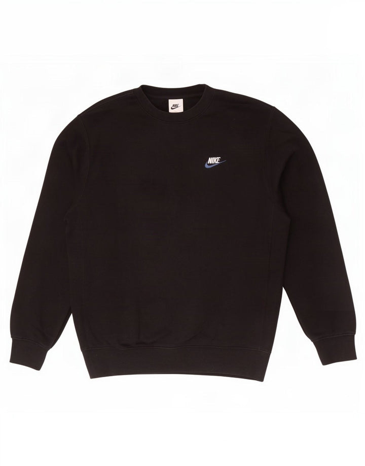 Nike Herren-Sweatshirt-Pullover, mittelschwarz, Baumwolle