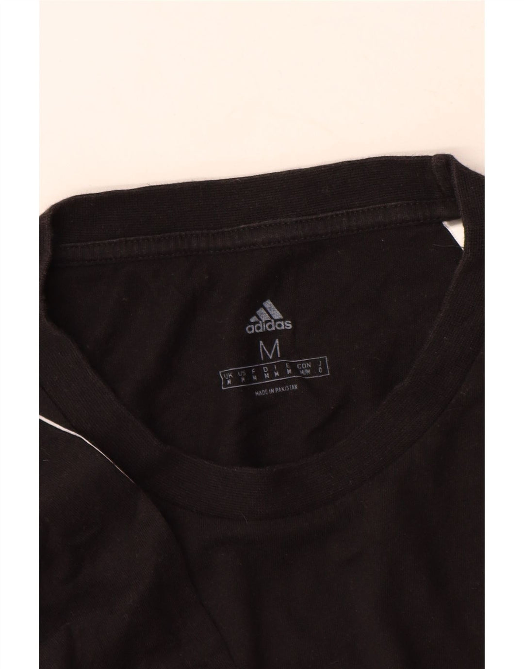 Adidas Herren T-Shirt Medium Schwarz Baumwolle