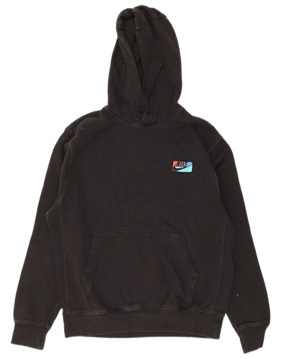 Nike Herren-Hoodie-Pullover aus mittelschwarzer Baumwolle