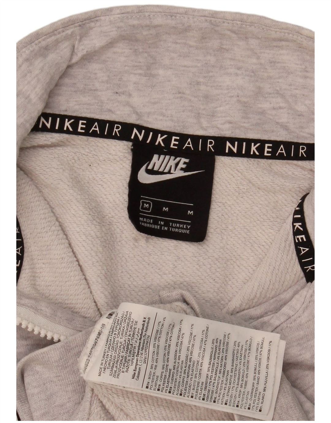 Nike Damen Nike Air Graphic Sweatshirt Pullover UK 14 Mittelgrau