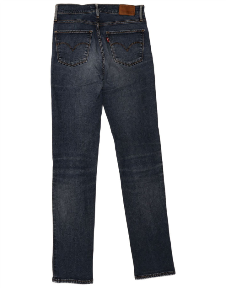 Levi's Damen 724 High Rise Straight Jeans W26 L32 Blau Lyocell