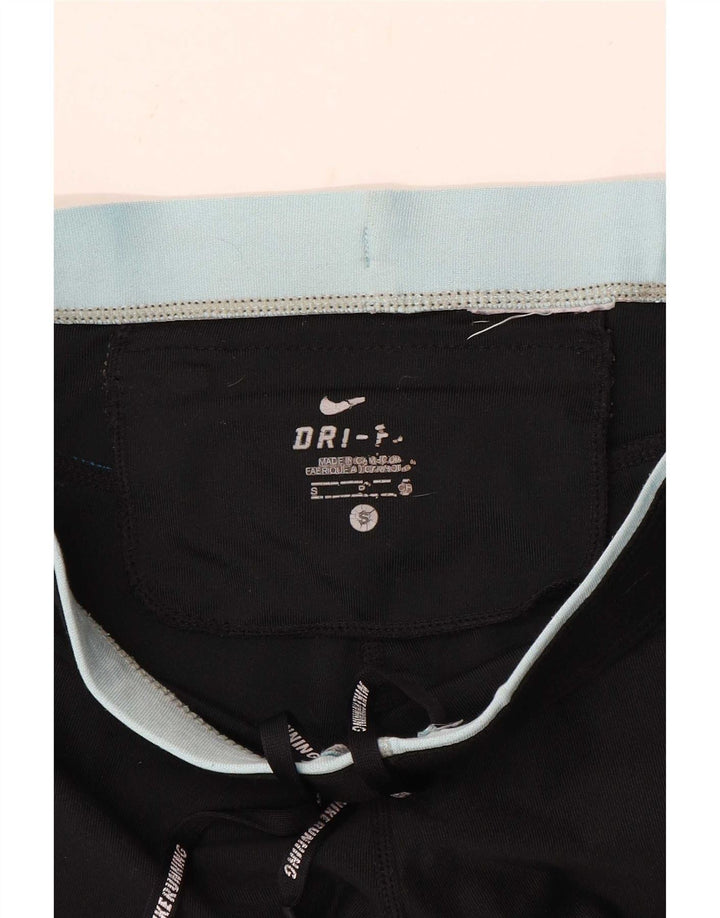 Nike Capri-Leggings für Damen, UK 10, Größe S, Schwarz, Farbblock
