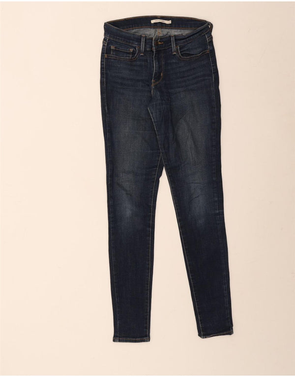 Levi's Damen 710 Super Skinny Jeans W28 L30 Blaue Baumwolle