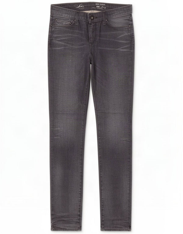 Levi's Damen Demi Curve Skinny Jeans W29 L34 Graue Baumwolle