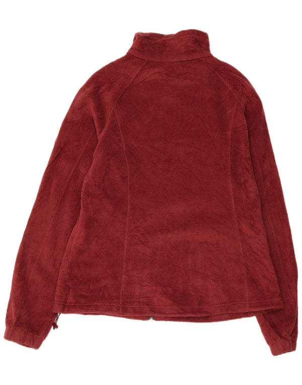 COLUMBIA Damen Fleecejacke UK 18 XL Burgunderrot Polyester