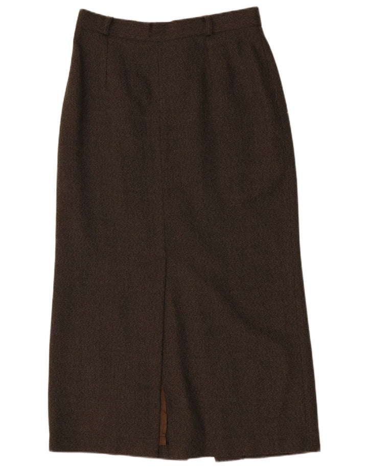 Endora Damen Maxirock UK 14 Medium W30 Braune Wolle