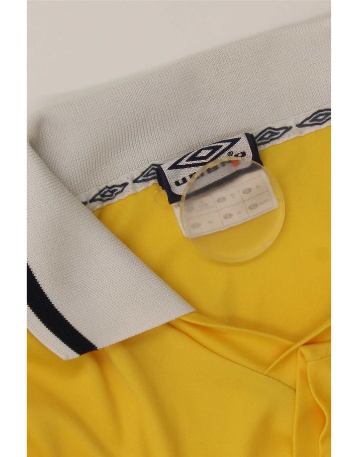 Umbro Herren-Grafik-2-teiliges Set XL, gelbes Farbblock-Polyester