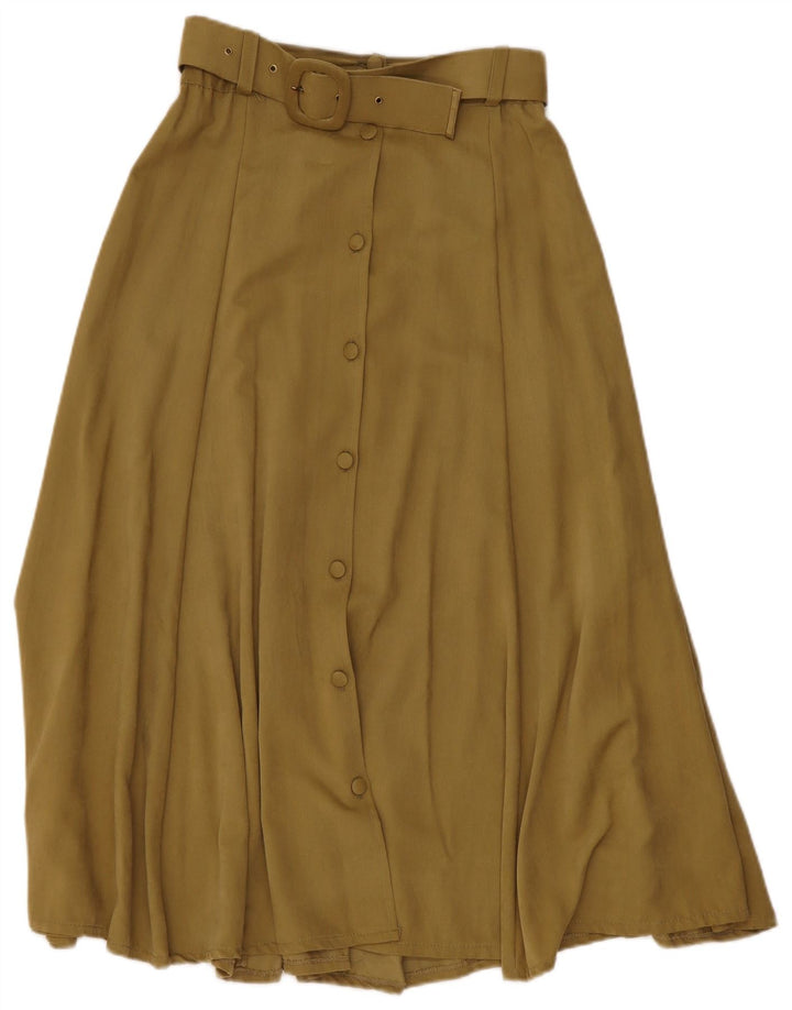 Incognito Damen ausgestellter Rock W28 Medium Khaki Viskose