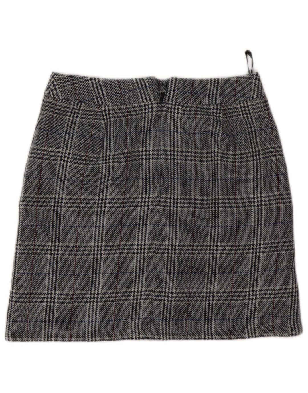 Marks & Spencer Damen Minirock UK 8 Small W28 Graues Hahnentritt-Acryl
