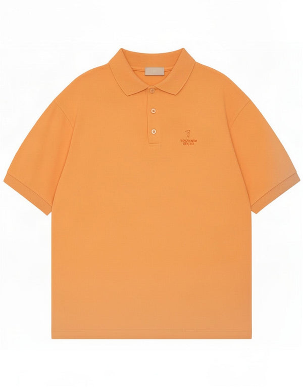 Trussardi Herren Poloshirt XL Orange Baumwolle