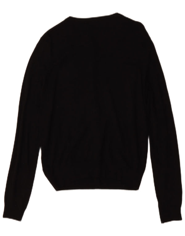 Marks & Spencer Damen-Cardigan-Pullover UK 12 Mittelschwarze Viskose