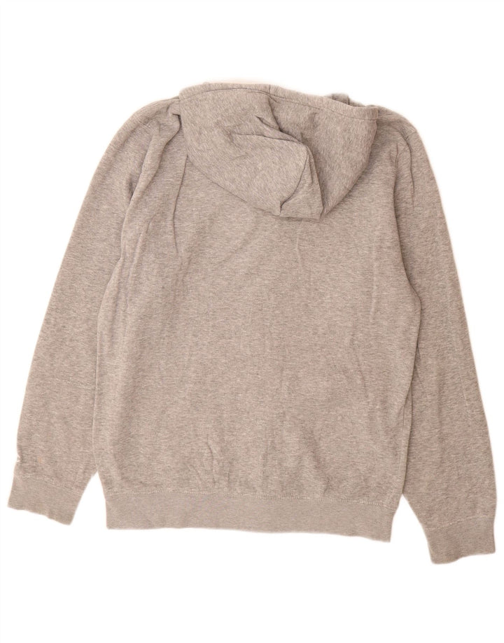 Champion Herren-Kapuzenpullover mit grafischem Reißverschluss, groß, grau meliert