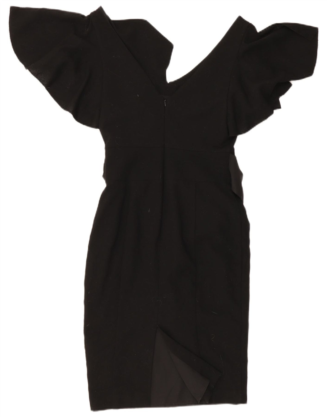 Ted Baker Damen, figurbetontes Kleid, Größe 1 XS, schwarze Wolle