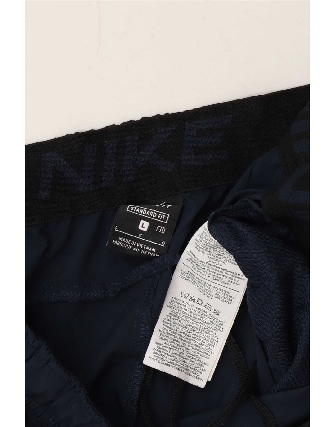 Nike Herren Dri Fit Standard Sportshorts, groß, marineblaues Polyester