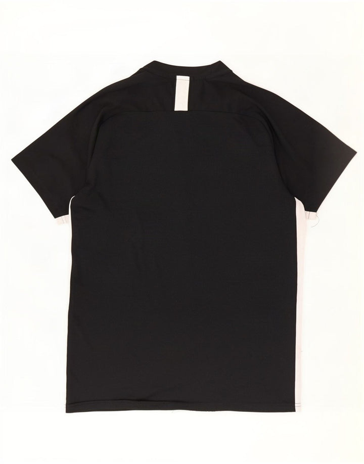 Nike Herren Dri Fit T-Shirt-Oberteil, großes, schwarzes Farbblock-Polyester