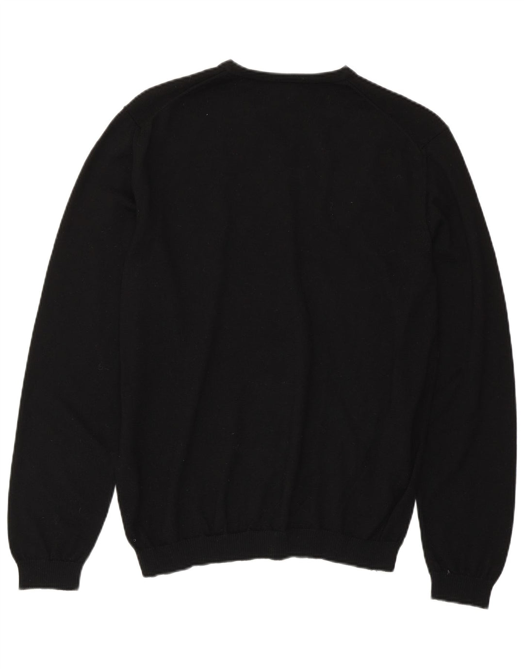 HUGO BOSS Herren Slim Fit V-Ausschnitt Pullover Pullover Große schwarze Wolle