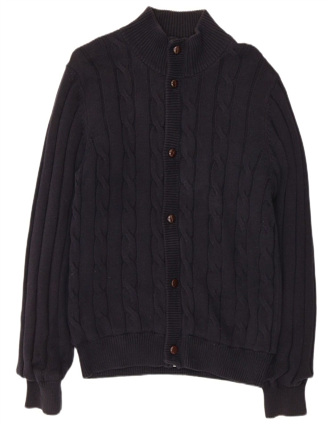 Marks & Spencer Herren Blue Harbour Cardigan Pullover Small Marineblaue Baumwolle