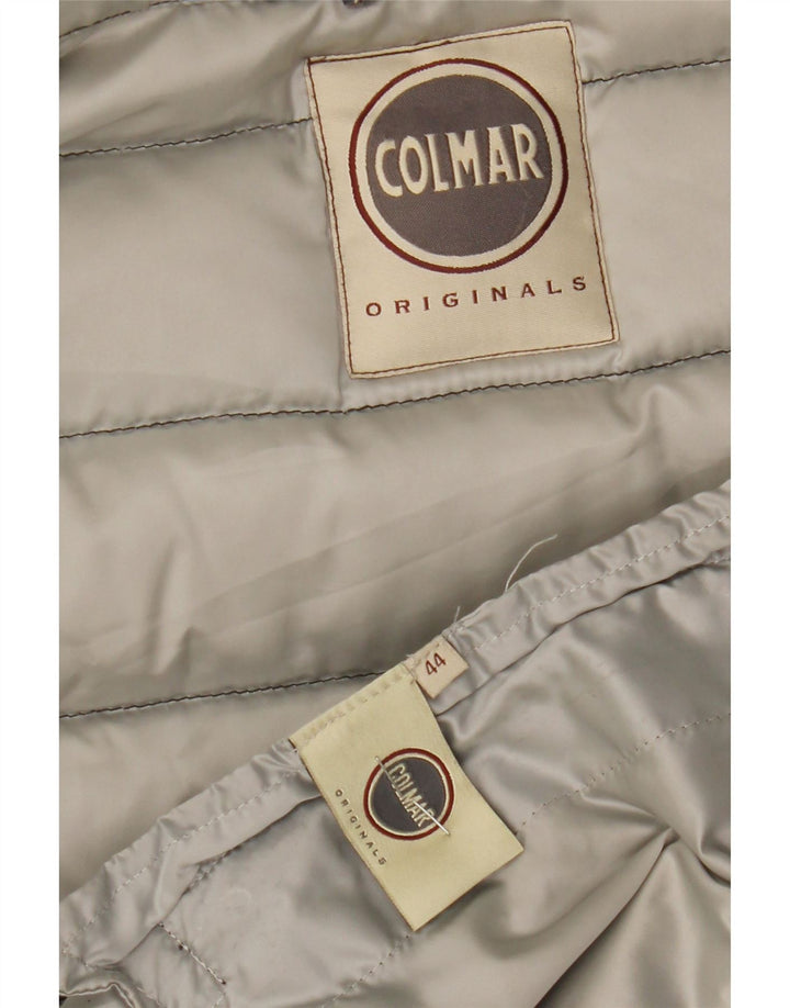 Colmar Womens Graphic Hooded Wattierte Jacke IT 44 Medium Black Floral