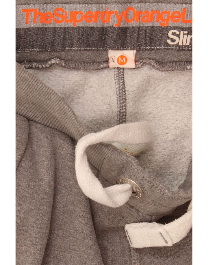 Superdry Damen-Trainingshose, Jogginghose, UK 14, mittelgrau meliert