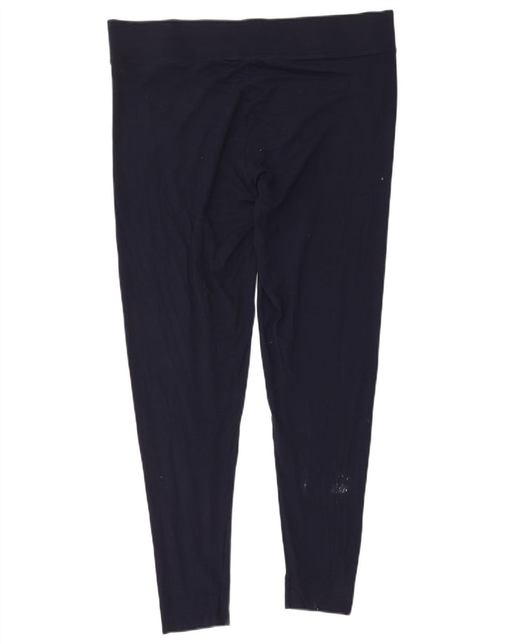 Marks & Spencer Damen Leggings UK 18 XL Marineblaue Viskose