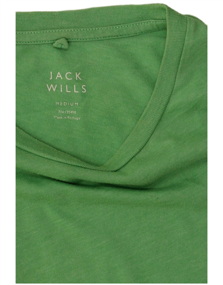 Jack Wills Herren-T-Shirt aus mittelgrüner Baumwolle