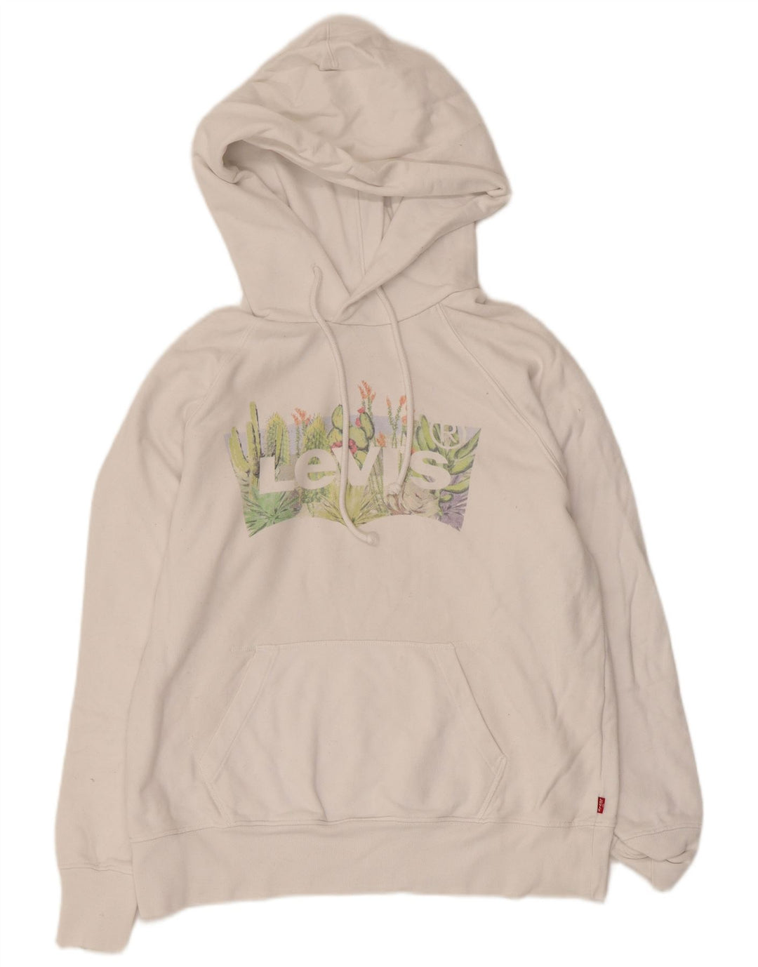 Levi's Damen-Kapuzenpullover mit Grafik-Übergröße, Gr. 6, XS, Weiß