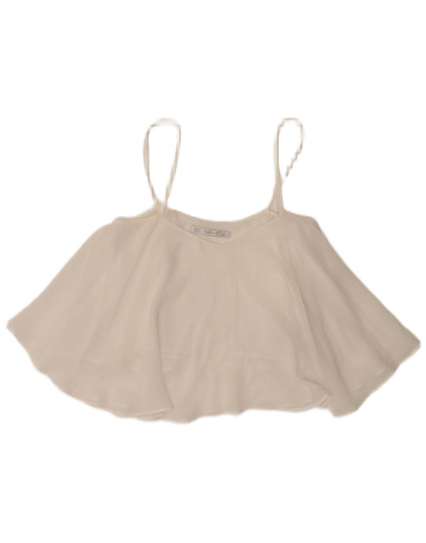 Zara Damen Trafaluc Cami Top UK 6 XS Weiß