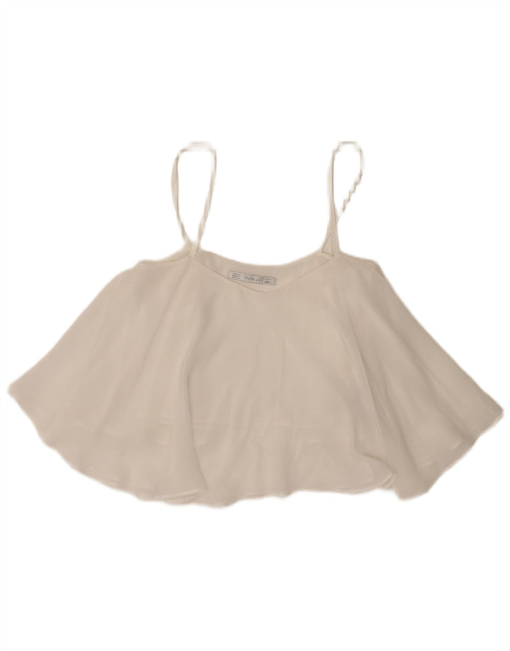 Zara Damen Trafaluc Cami Top UK 6 XS Weiß