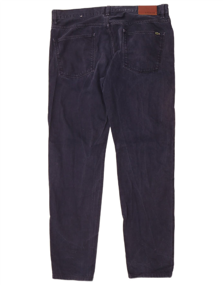 Lacoste Herren Slim Jeans W38 L33 Marineblaue Baumwolle